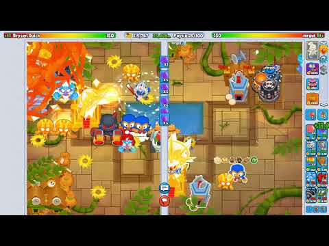 Видео: Соперник подсказал, куда расти в Бананза + Огонь. Bloons TD Battles 2