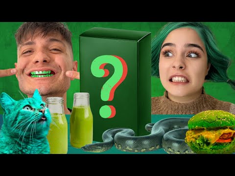 Видео: СЧУПИХМЕ Я! 24 ЧАСА САМО ЗЕЛЕНА КУТИЯ !!!