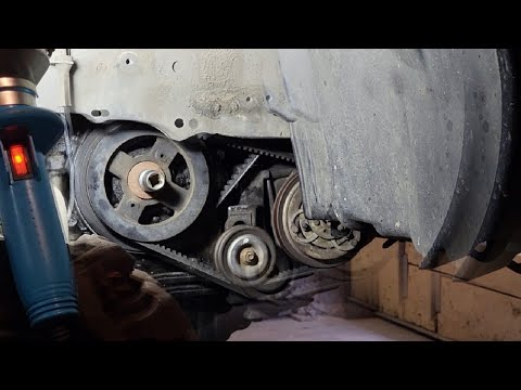 Видео: Замена ремня генератора и компрессора кондиционера. Nissan X-Trail (Т-30), дизель, 2.2 литра 136л.с.