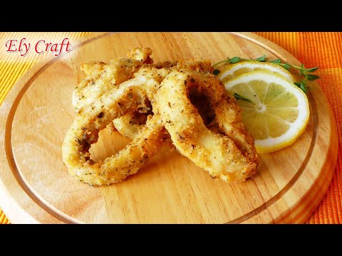 Видео: Панирани калмари с хрупкава пикантна суха панировка Crispy & Tender Calamari