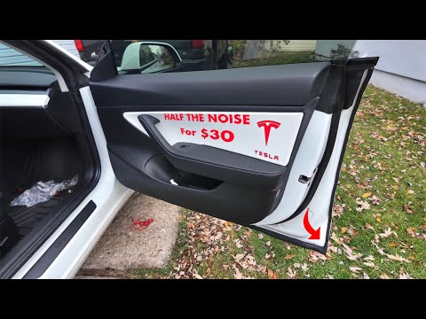 Видео: Дверные уплотнители Tesla — вдвое меньше шума всего за 30 долларов!