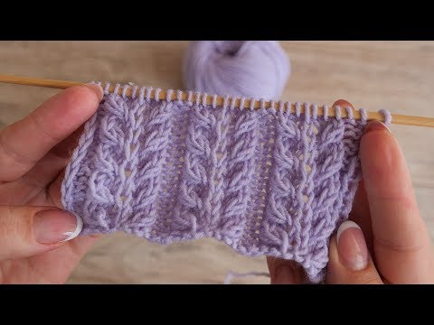 Видео: Объёмный узор «Гиацинт» спицами | «Giacint» knitting patterns