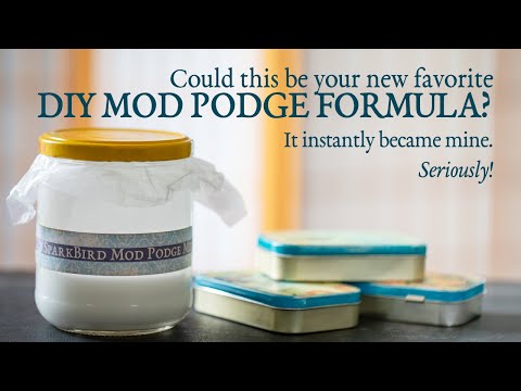 Видео: Мой новый любимый рецепт герметика в стиле Mod Podge. Идеальное сочетание прочности и блеска. (ЗВ...