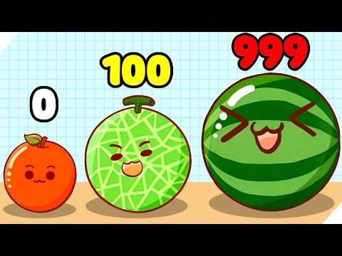 Видео: ЭВОЛЮЦИЯ СЛИЯНИЕ ФРУКТОВ! Fruit Drop Merge