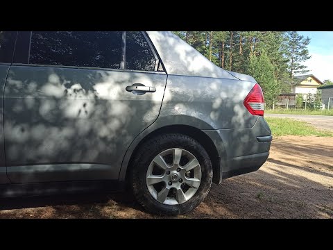 Видео: Nissan tiida. Ремонт крыла, замена арки.