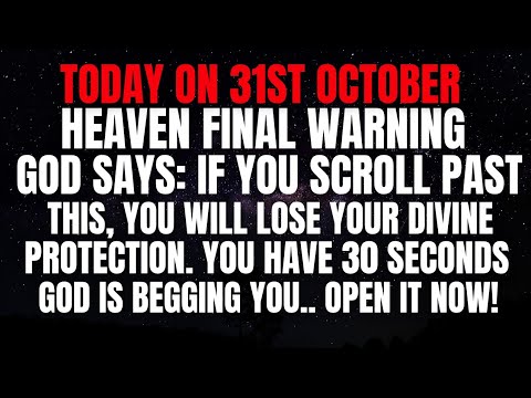Видео: 30 октября, последнее предупреждение Небес. Бог говорит: «Если вы прокрутите дальше...»