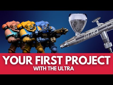 Видео: Процесс аэрографии для начинающих с настройками истончения и иглы с ULTRA 2024!