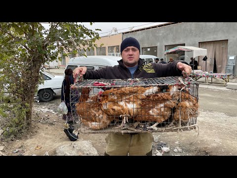 Видео: Приготовили 200 литров Куриной Шурпы из 30 Домашних Куриц и Угостили Народ.Узбекистан!!