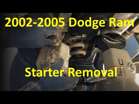 Видео: Снятие стартера Dodge Ram 2002-2005 (пошаговое руководство)