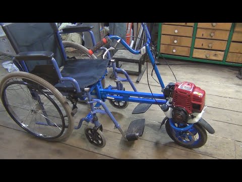 Видео: Мотопривод для инвалидной коляске