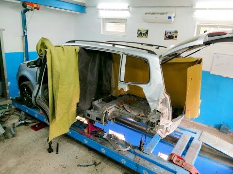 Видео: Volkswagen Touran. КАК сломать кузов и испортить целые детали) . Удаление лишнего.