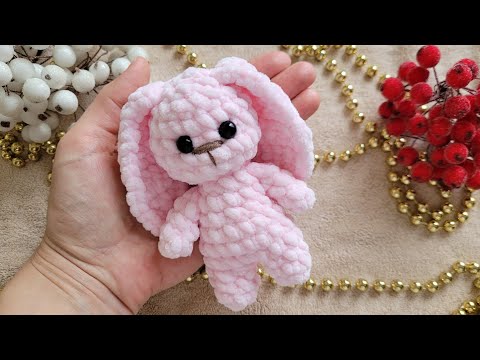 Видео: 🤗ЗАЙЧИК🐰МАЛЫШ С ДЛИННЫМИ УШАМИ🐇С ПЛЮШЕВОЙ ПРЯЖИ КРЮЧКОМ✨️crochet bunny