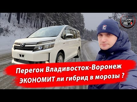 Видео: Зимний перегон Владивосток-Воронеж TOYOTA VOXY 1.8 HYBRID 2015 год.