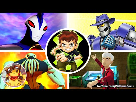 Видео: Все бои с боссами во всех играх Бен-10. Игры на английском языке [HD]