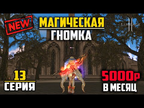 Видео: Неплохо забустился! 13 Серия. Гномка на минимальном донате в Lineage 2.