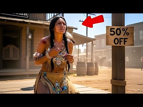 Видео: 50% скидка… Но никто не хотел сделать ставку на бесшумную апачскую рабыню — пока один ковбой не под