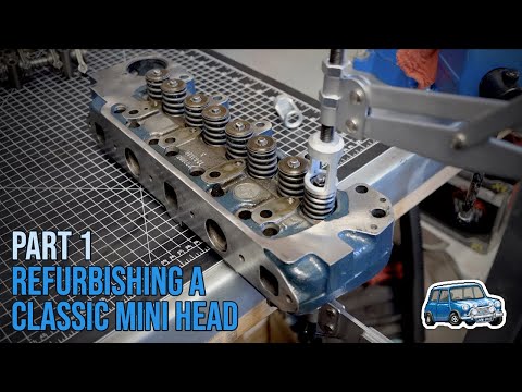 Видео: Как восстановить классическую мини-головку — Часть 1 | Снятие клапанных пружин и проверка клапанов