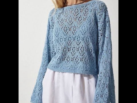 Видео: Подборка моделей с красивыми узорами. Схемы вязания.