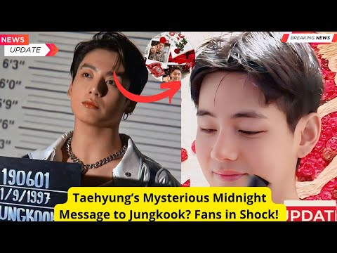 Видео: Загадочное полуночное послание Тэхёна Чонгуку? Фанаты в шоке! 😱