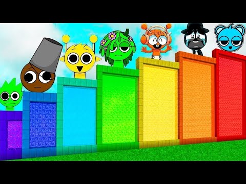 Видео: ВЫБЕРИ РАЗНОЦВЕТНЫЕ ОГРОМНЫЕ ПОРТАЛЫ ДЛЯ ВЫЖИВАНИЯ ВСЕ ВИДЫ СПРУНКОВ В МАЙНКРАФТ