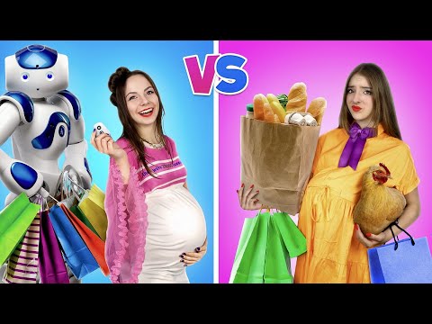 Видео: Гига Богатая VS Бедная VS Богатая Беременная || Популярная VS Непопулярная Мама