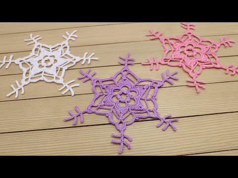 Видео: МОТИВ крючком СНЕЖИНКА мастер-класс по вязанию    How To Crochet a Snowflake