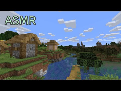 Видео: ASMR minecraft | выживание в деревне