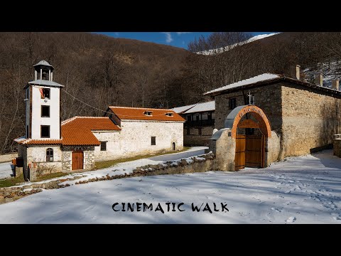 Видео: Cinematic WALK TOUR Monastery "Sv. Bogorodica" Slivnica, Macedonia | "Св. Богородица" Сливница