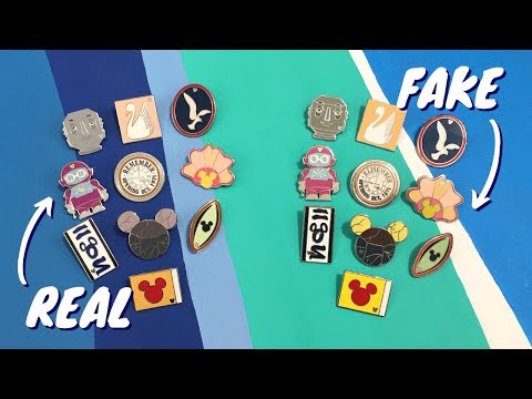 Видео: Сравнение настоящих и поддельных значков Disney