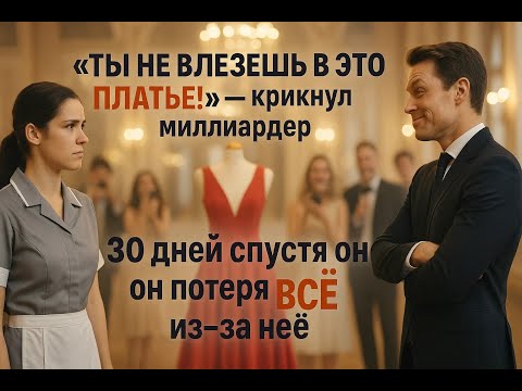 Видео: Миллиардер унизил уборщицу на балу, но её ответ разрушил его империю и потряс весь мир