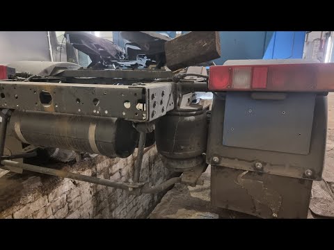 Видео: Полноценная пневм подвестка на полурессоре для Газели