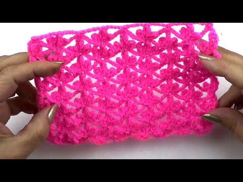 Видео: Несложный ажурный узор Трилистники   Simple openwork pattern Shamrocks