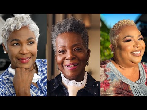 Видео: 66 коротких натуральных стрижек для темнокожих женщин старше 50 лет | Элегантные идеи причесок в ...