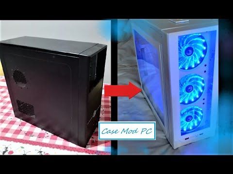 Видео: Custom PC CASE MODDING   /  PC white   | Моддинг кейса 2021