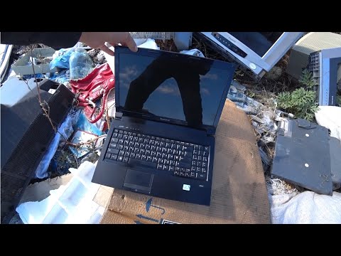 Видео: Нашёл на мусорнике нерабочий ноутбук LENOVО, и полностью его восстановил. Проведал Хижину.