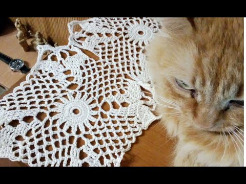 Видео: Crochet square motif №1  Квадратный мотив №1 крючком из журнала Дуплет