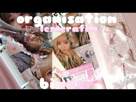 Видео: ˚.🎀༘ организация биндера lesserafim ‧₊🍰⊹𐙚 ˚