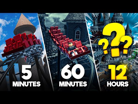 Видео: Постройте ПОЛНЫЕ американские горки за 5 МИНУТ, 60 МИНУТ и НЕОГРАНИЧЕННОЕ время!