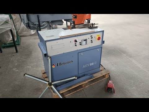 Видео: Кромкооблицовочный станок Hebrock AKV 88 D обзор для Клиента
