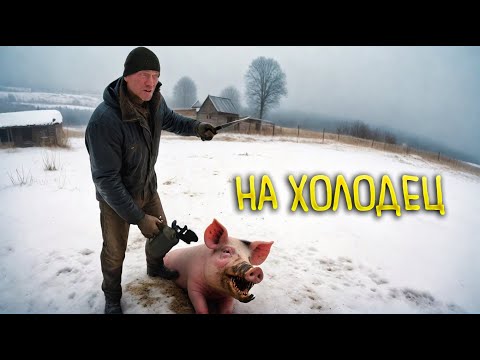 Видео: КАК МЫ ГОЛОВУ НА ХОЛОДЕЦ ПОДГОТАВЛИВАЛИ 🐷 ГОЛОВОРЕЗ В ДЕЛЕ 🔪