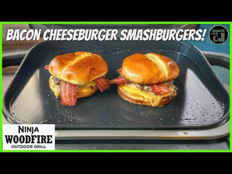Видео: БУРГЕРЫ NINJA WOODFIRE GRILL С БЕКОНОМ И СЫРОМ!