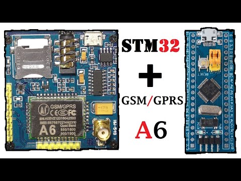 Видео: STM32 GSM/GPRS модуль Ai-Thinker A6.Управление по SMS и громкая связь.ТЕСТ.