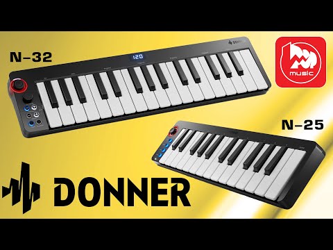 Видео: Миди-клавиатуры Donner Music N-32 и N-25