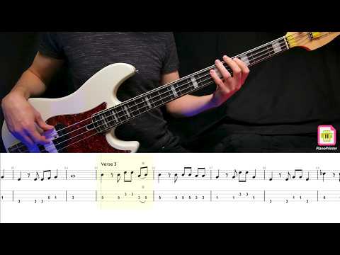 Видео: Пикник - Королевство кривых Bass Cover | Табы & Ноты