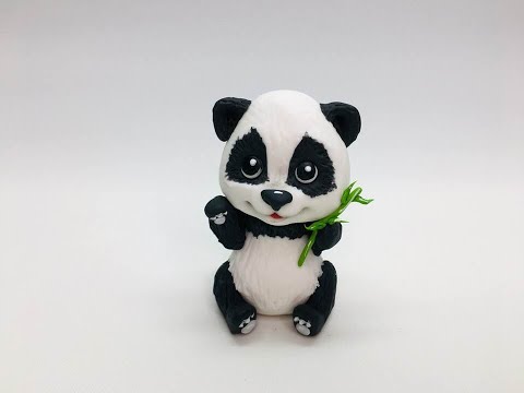 Видео: Панда из мастики / how to make a panda cake topper / como fazer um topper de bolo de panda