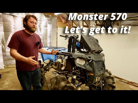 Видео: Ремонт двигателя Monster Polaris Sportsman 570.