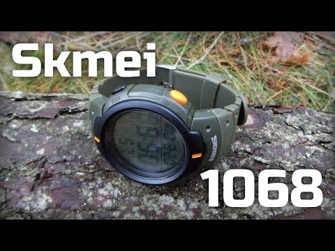 Видео: Бюджетные часы Skmei 1068 c gearbest-а