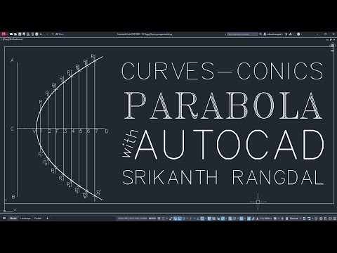 Видео: Парабола — общий метод или метод эксцентриситета в AutoCAD | Инженерная графика