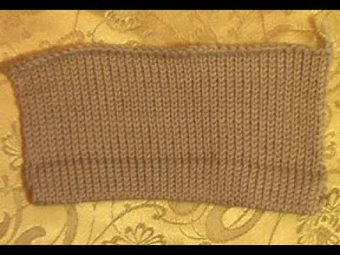 Видео: Подгиб. Машинное вязание.