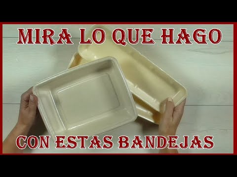 Видео: Посмотрите, что я делаю с этими ПОДНОСКАМИ из порекса / Новогодние поделки